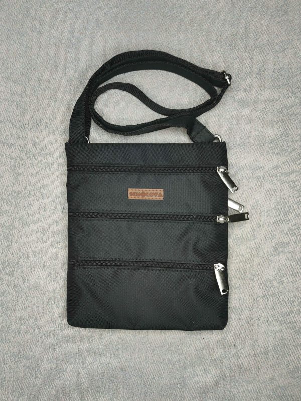 23010 Міні сумка 4 кишені (чорна)