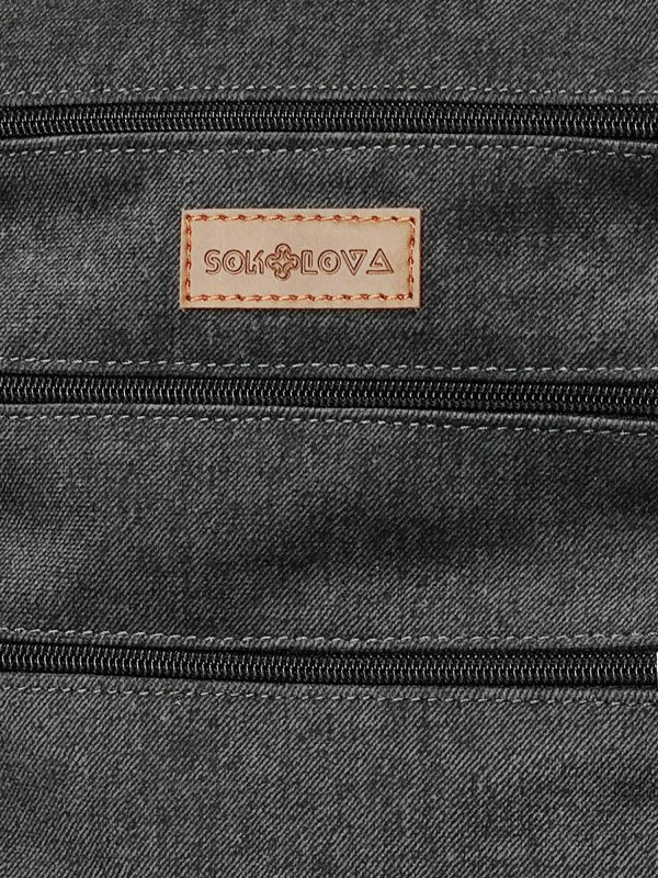 23016 Міні сумка 4 кишені (темно сіра)