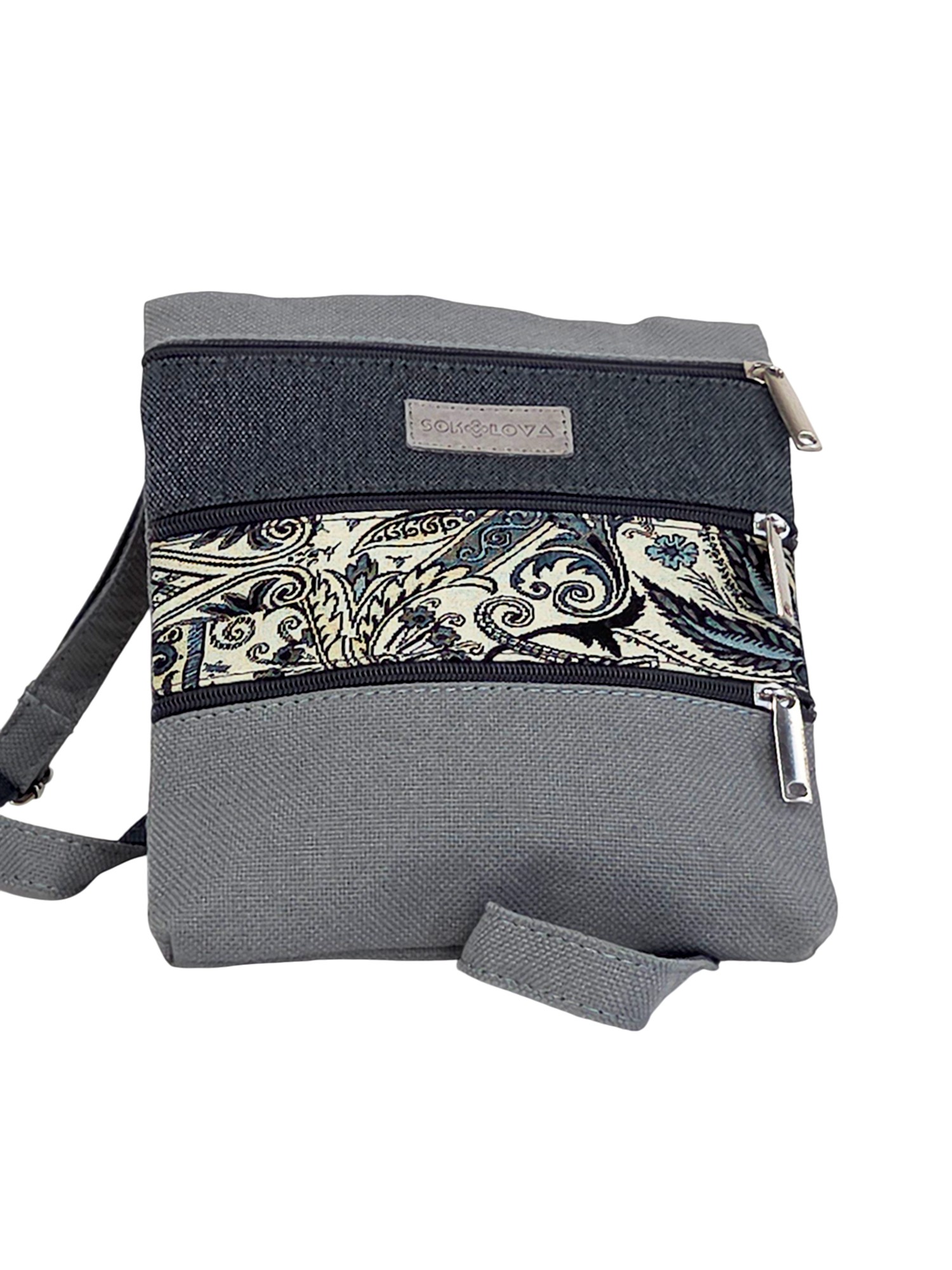 Маленька сумка "4 кишені" з декором Туніс