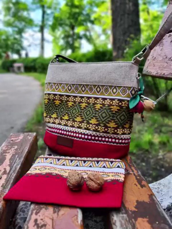 Сумка з гобелену в етнічному стилі