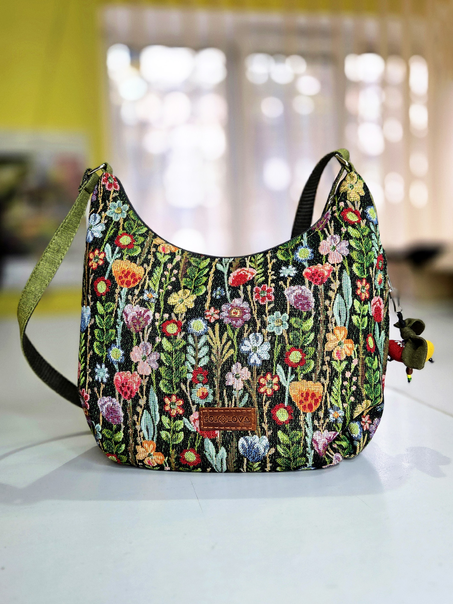 Гобеленова сумка-кросбоді "Квіти України" (19095)